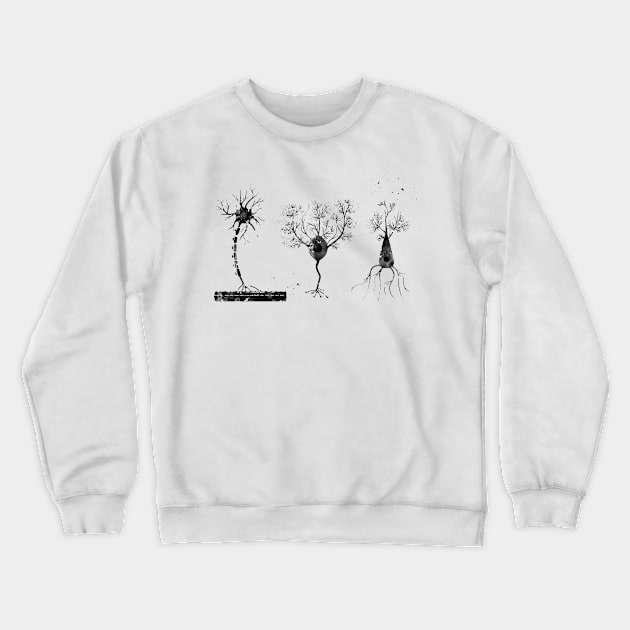 Multipolar Neuron Crewneck Sweatshirt by erzebeth